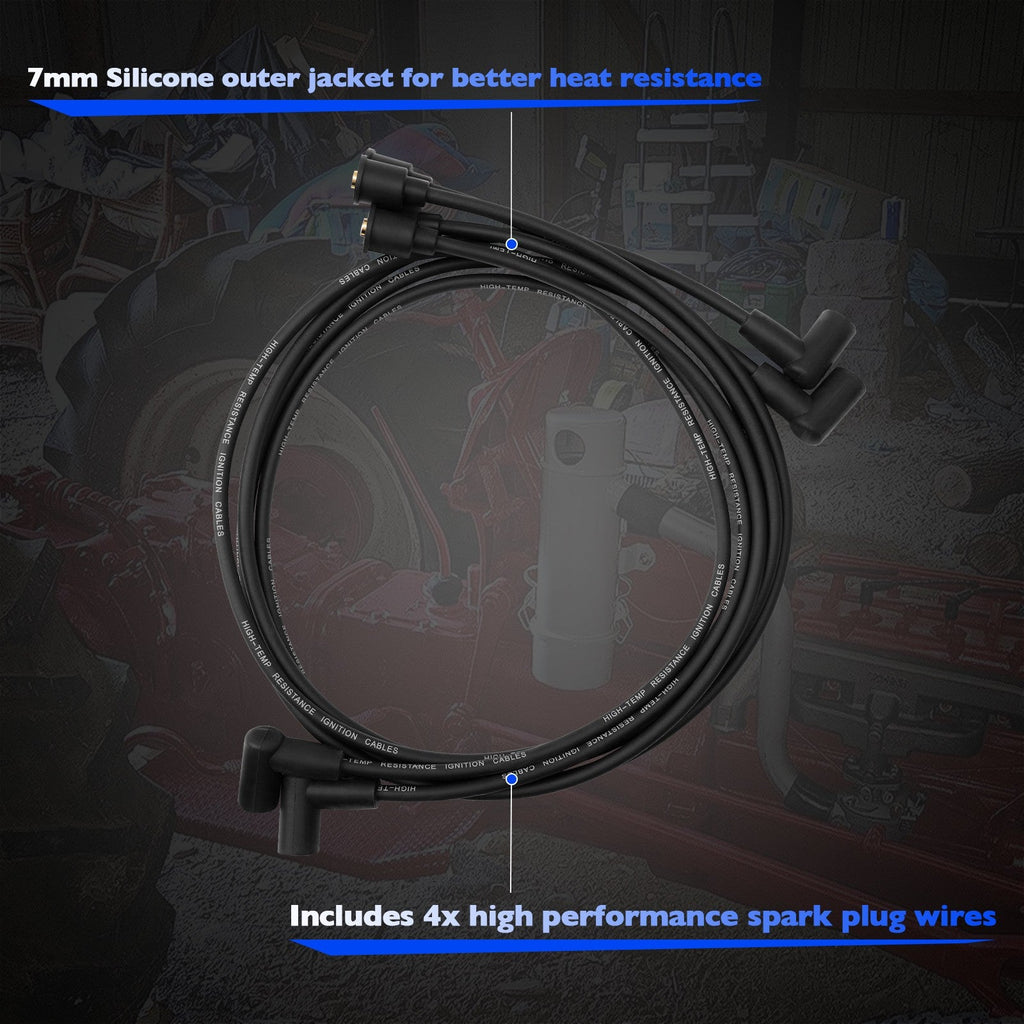 9N12259A Cylinder Spark Plug Wire Set for Ford Holland 2N 8N 9N 9N12287B 4X