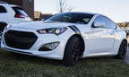 4 Inch Dual Fender Stripe Hash Mark Stripe Decal for Hyundai Genesis Coupe