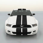 9 Inch Black Carbon Fiber Vinyl Rally Racing Stripes for Ford Mustang Cobra
