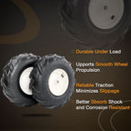 2x 13x5.00 6 Inch Tiller Tire Wheel 3 1/8 Centered Hub for Craftsman Troy Bilt