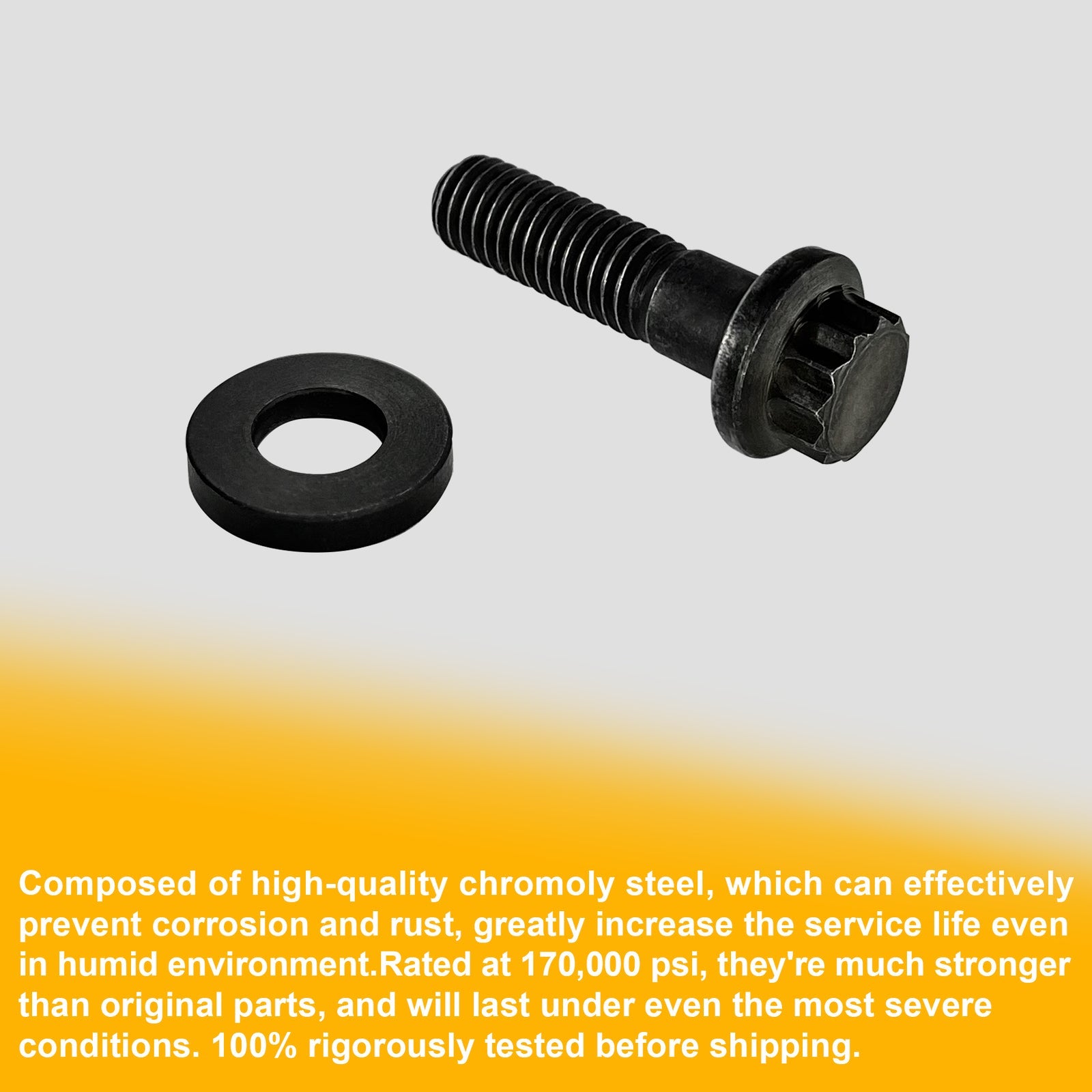 8x1.25 Intake Manifold Bolt for Chevy Gen III LS 3/8 Flanges 4.8 5.3 6.0 6.2L