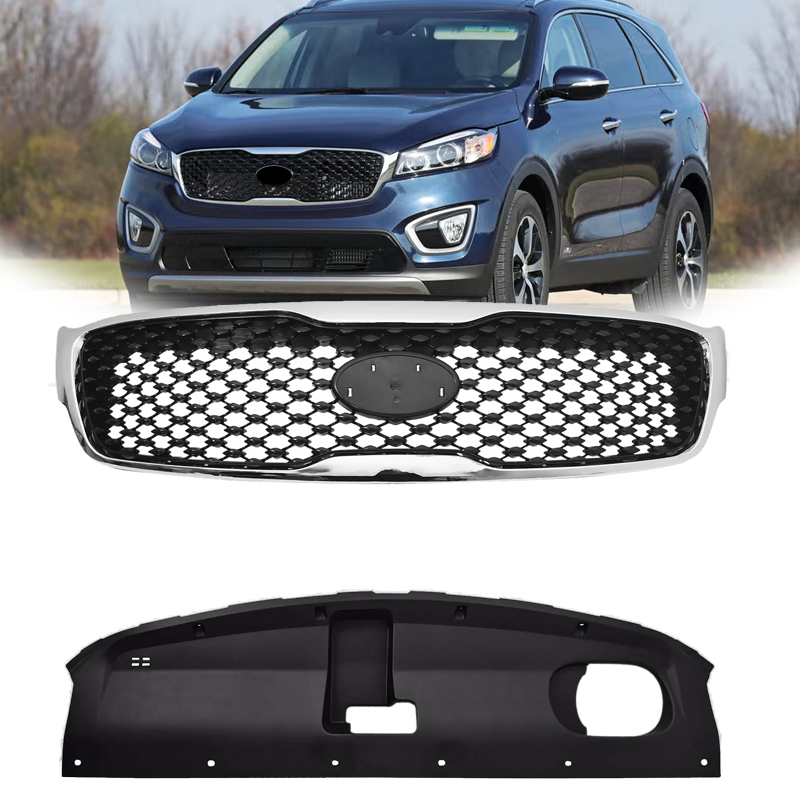 86360C6000 Front Upper Grille Radiator Sight Cover Set for for Kia Sorento