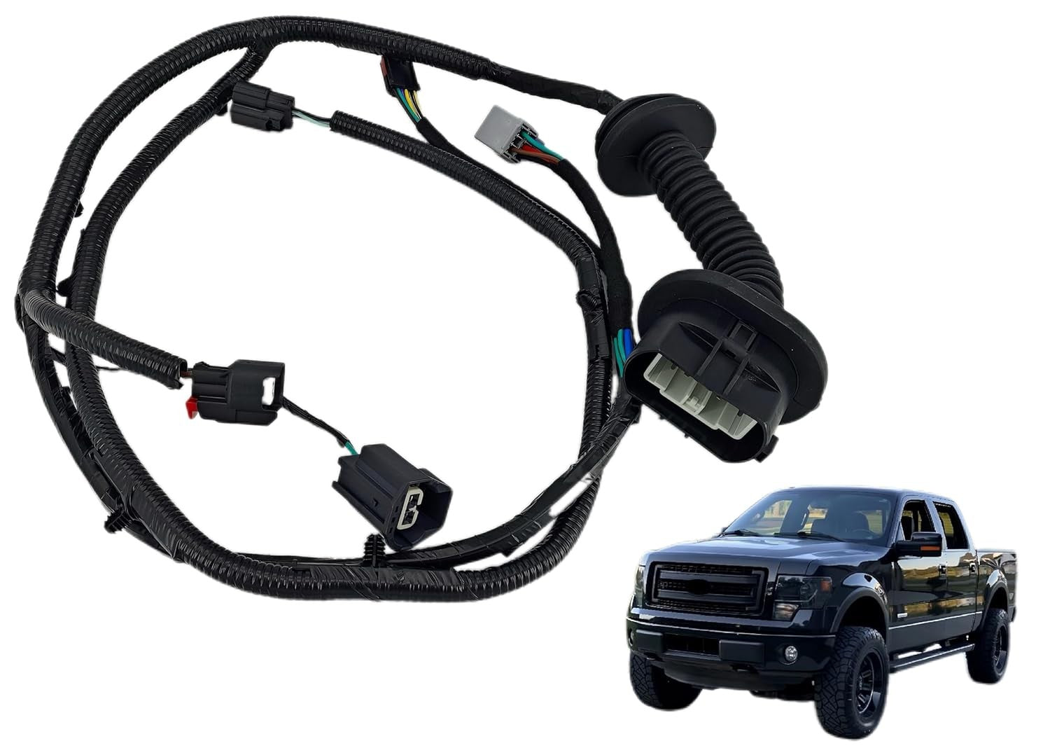 AL3Z14631AAA Rear Left Driver Side Door Harness for Ford F150 FX2 FX4 2010-2014