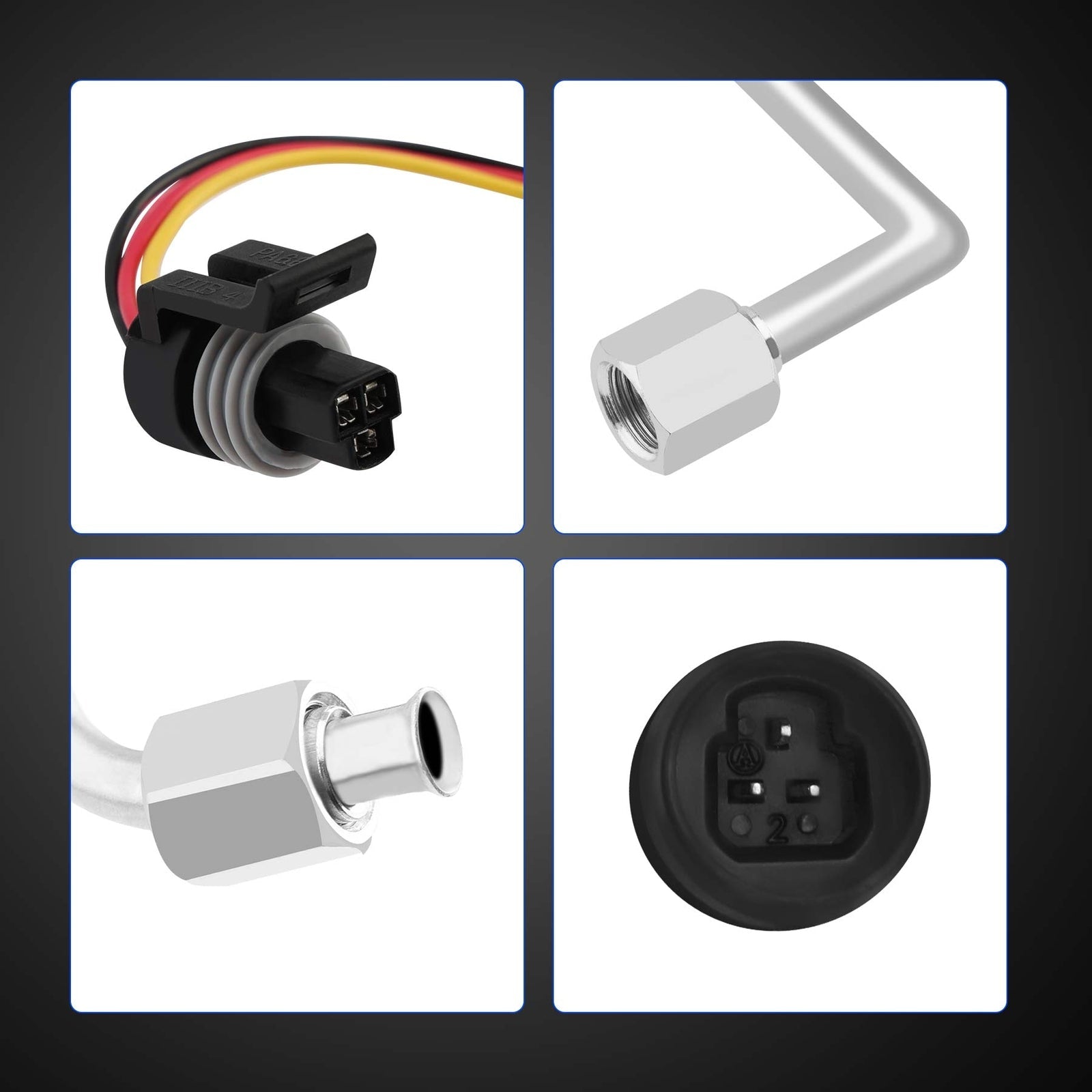 Exhaust Back Pressure EBP Tube Sensor For Ford F250 F350 F450 F550 2003 2004