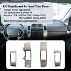 Center AC Dash Air Vent Cover Trim Panel for Toyota Prius 2004 2009 L R 4Pcs