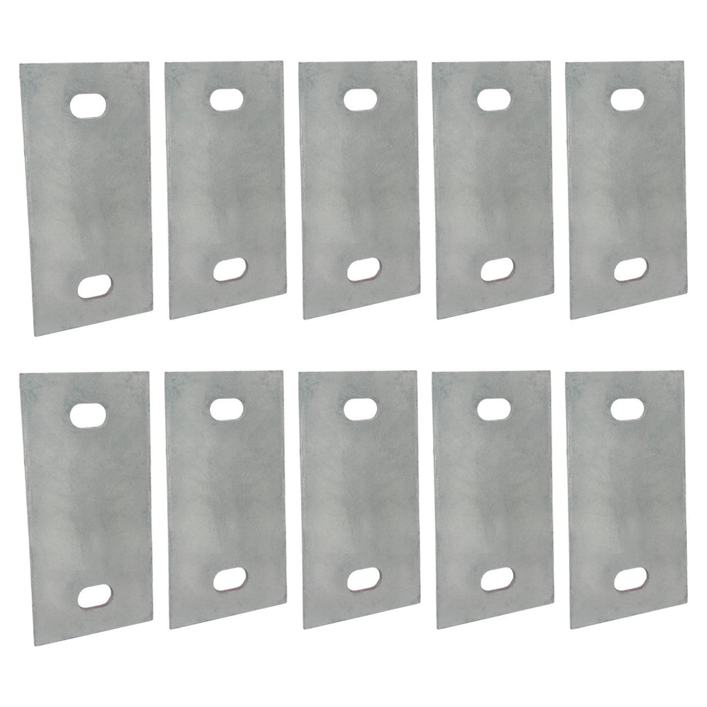 Stationary Dock Washer Plate 5 x 2.5 Inch Heavy Duty Galvanized Steel 10 Pack