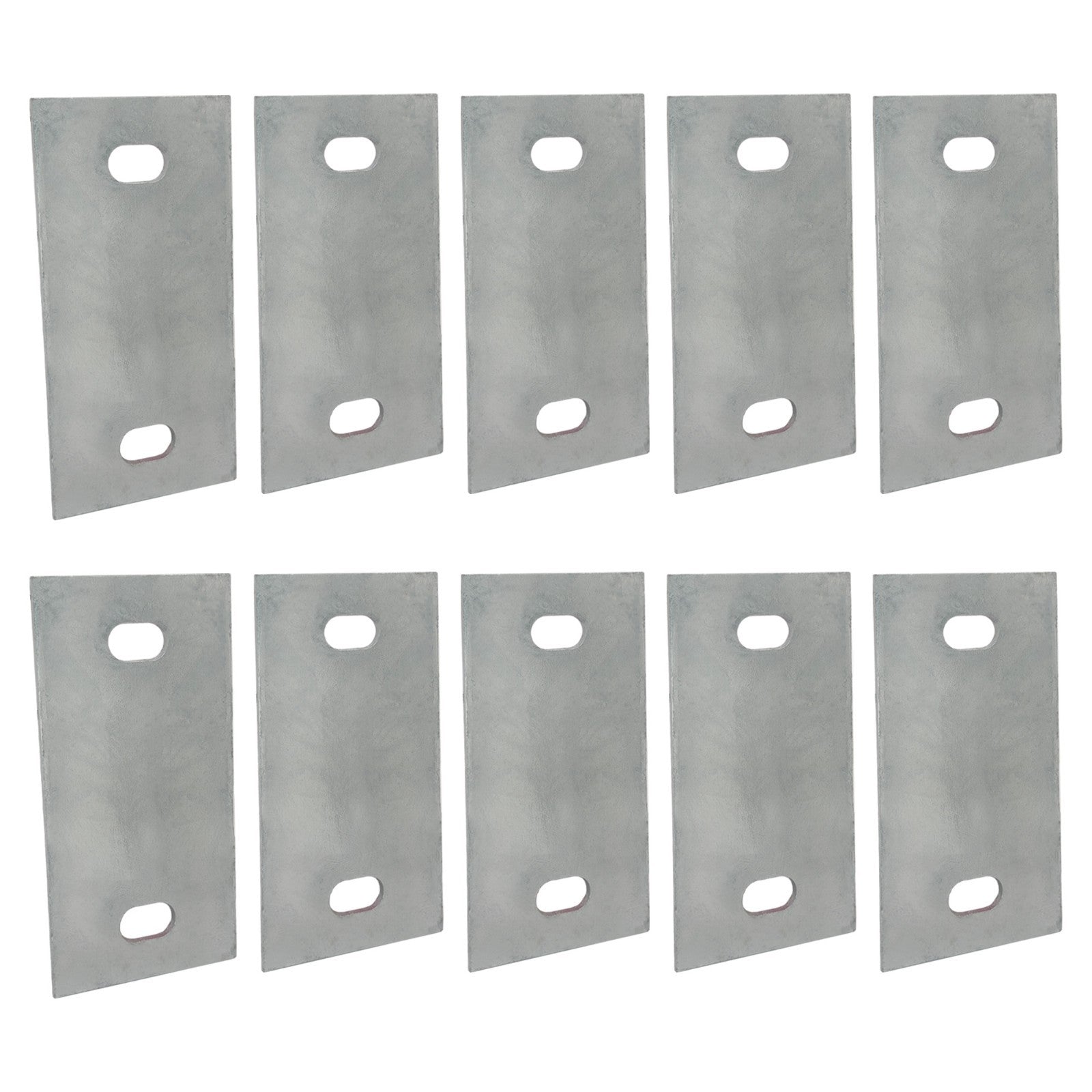 Stationary Dock Washer Plate 5 x 2.5 Inch Heavy Duty Galvanized Steel 10 Pack