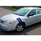 3 Inch Dual Fender Stripe Hash Mark Decal Graphic Kit for Chevy Cobalt