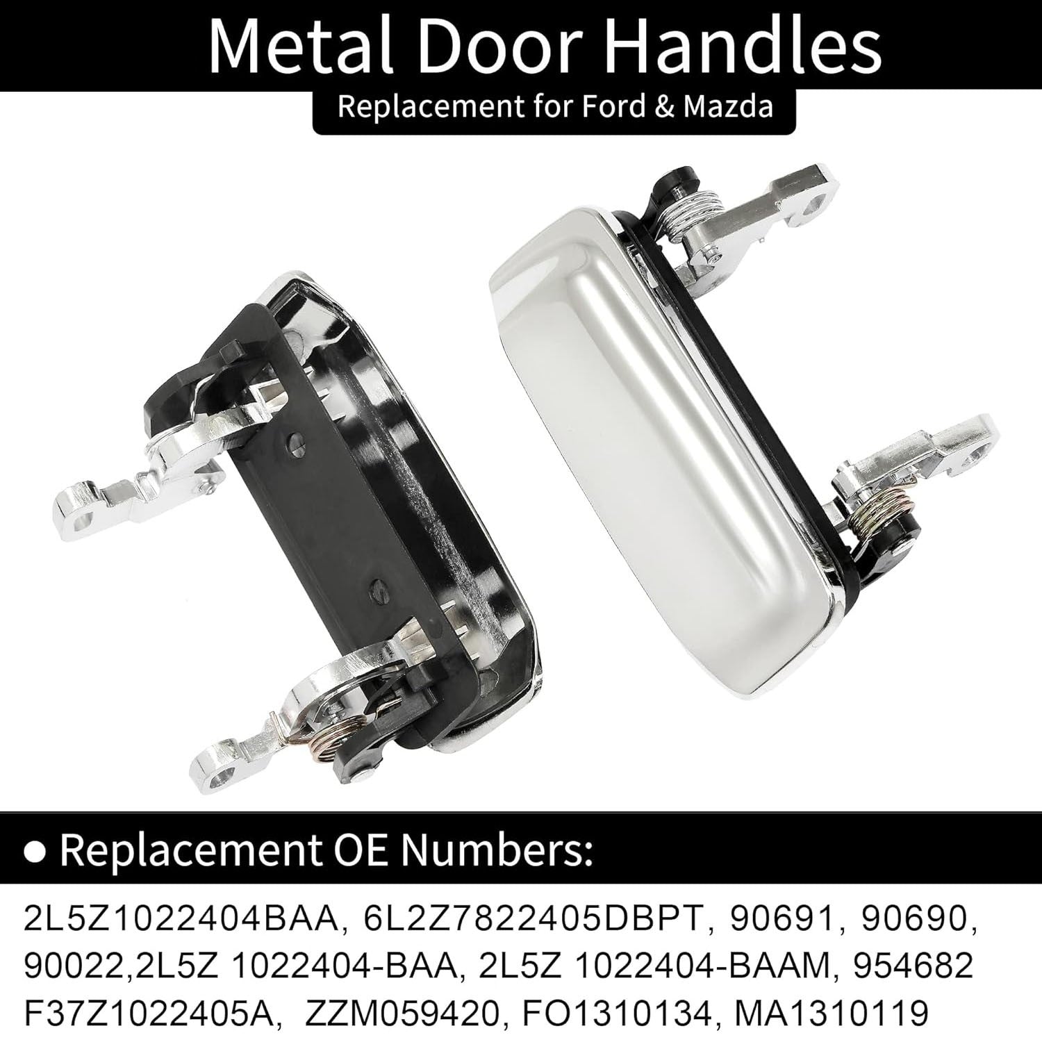 Metal Exterior Door Handle Set Driver Passenger Side for Ford Ranger Mazda 98 11