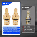 Brass Ceramic Valve Cartridge Set for CC Basin Faucet Cold Hot