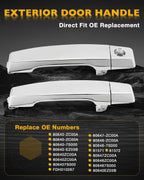 Exterior Door Handle Front Left Right For Nissan Infiniti 2004 To 2015 Titan