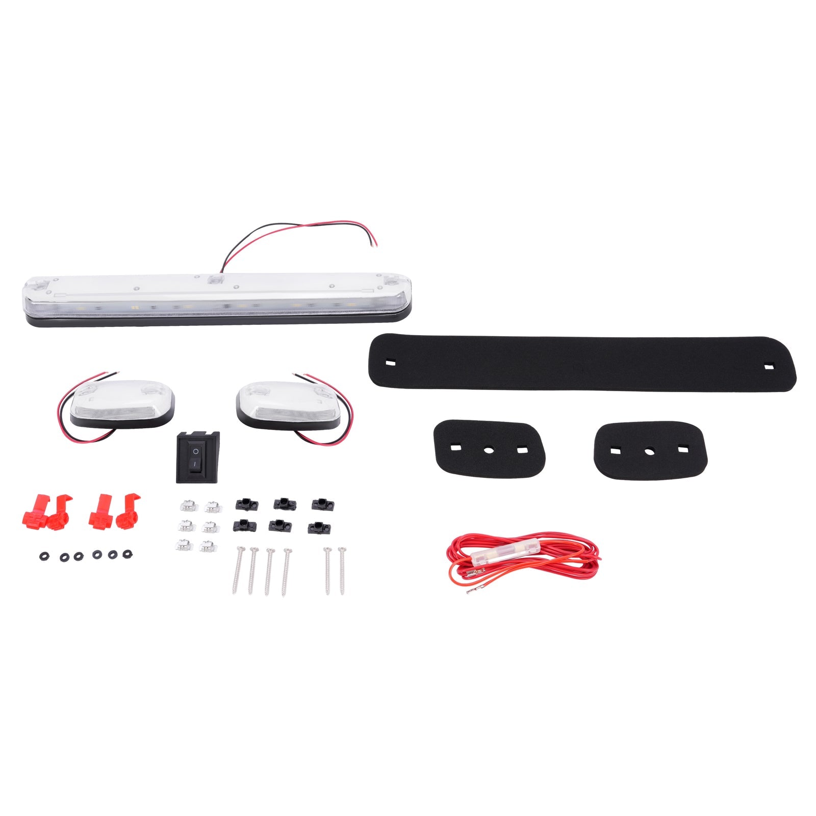 3Pcs White LED Cab Roof Marker Top Lights for Chevrolet Silverado 2500 3500