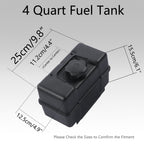 691993 4 Quart Plastic Fuel Tank with Cap Shut Off Valve for Briggs Stratt