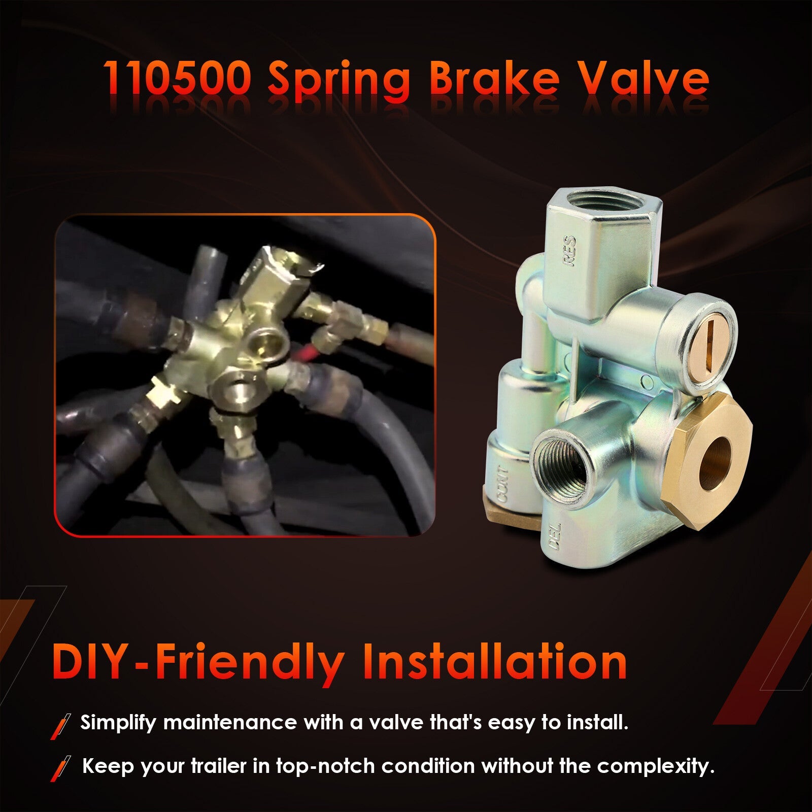 110500 Trailer Spring Parking Brake Control Valve for Sealco 110500X 065438