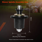 71460115 Spindle for Wright Sentar Sport and Rapid Height 48 52 61 in Decks 2 Pieces