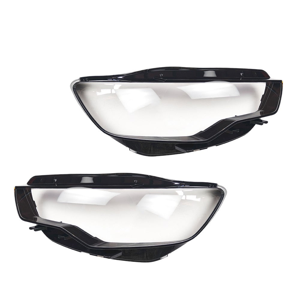 Clear Headlight Headlamp Lens Covers Left and Right for Audi A6 C7 2011 2015
