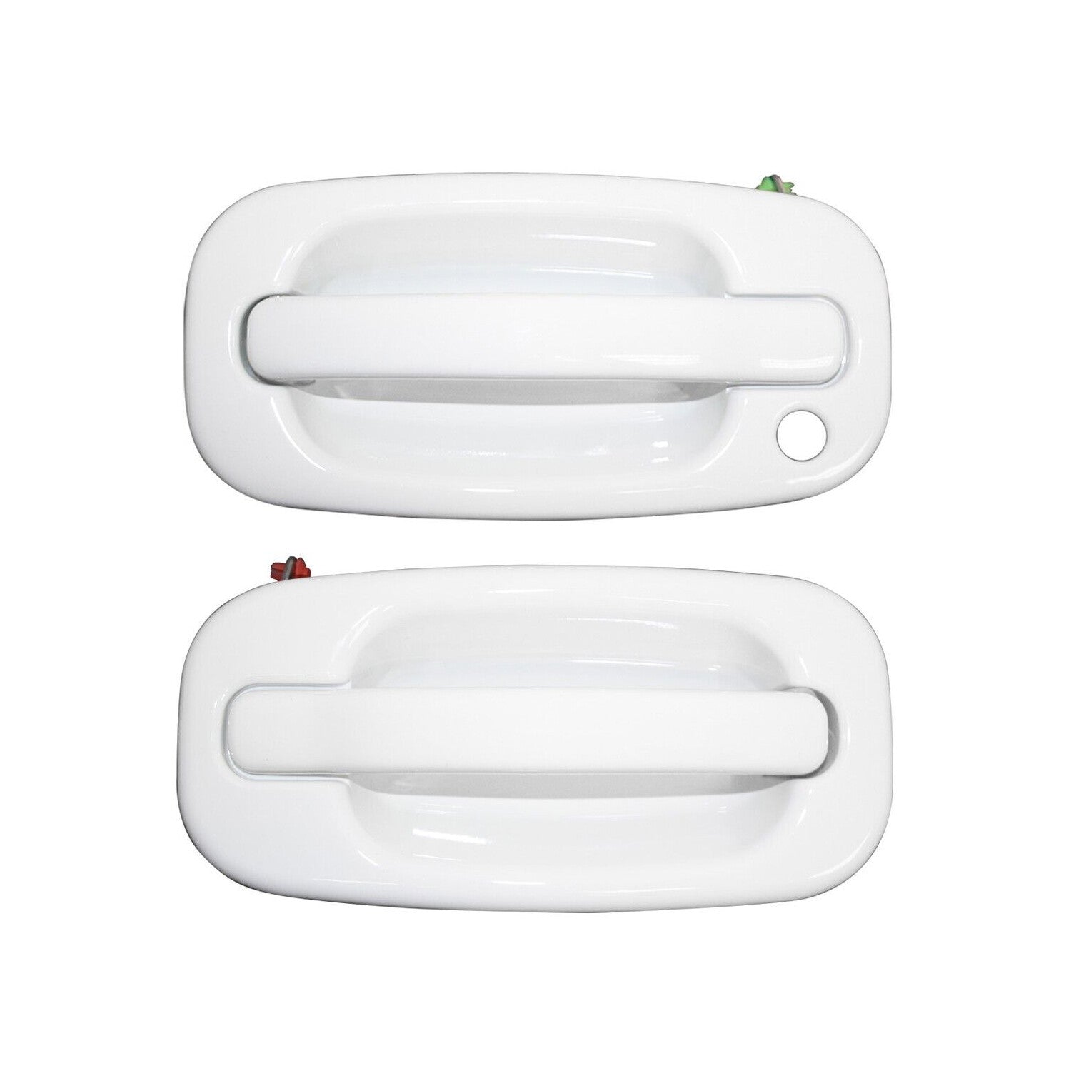 Front Exterior Olympic White Painted Door Handle Set 1999 2007 for Silverado