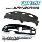Dash Instrument Panel Pad Replacement Vent for 1998-2002 Dodge Ram 1500 2500 3500