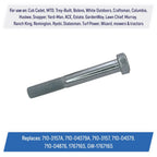 2 Clutch Bolt 710-3157A 710-04379A for Cub Cadet MTD White Columbia Craftsman