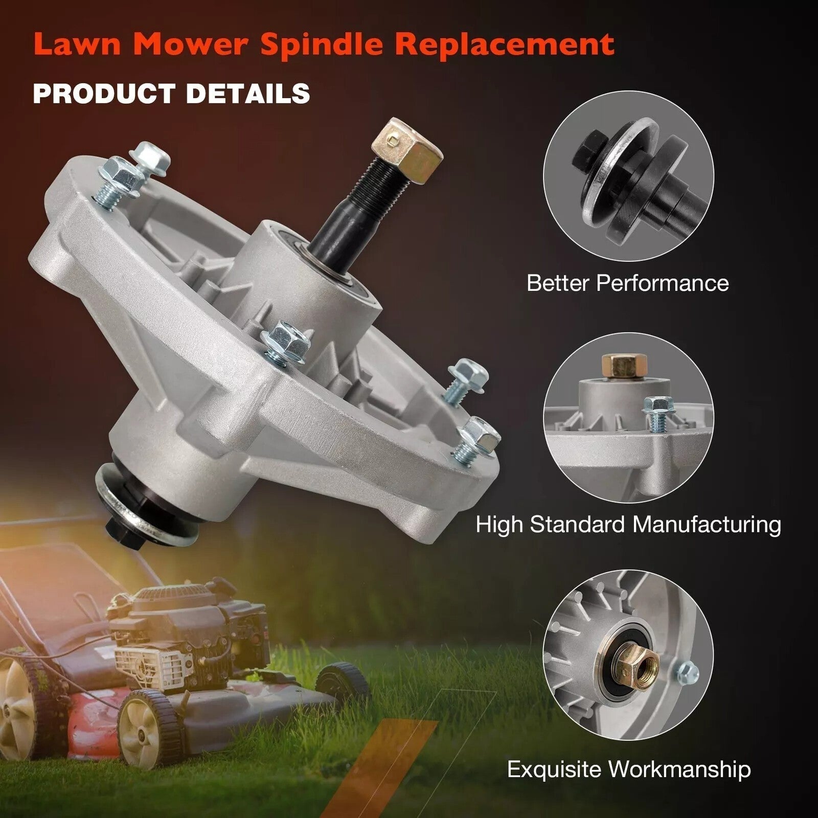 1163497 1165138 1165712 1096394 1098744 Spindle for Exmark 48 52 Decks 3X