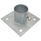 Stationary Dock Base Plate Hardware 5 x 5 Heavy Duty Galvanized Steel 1