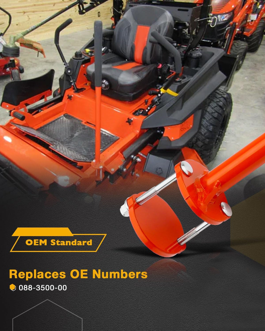 088350000 Black Lawn Mower Mount Assist Handle for All Bad Boy Mowers