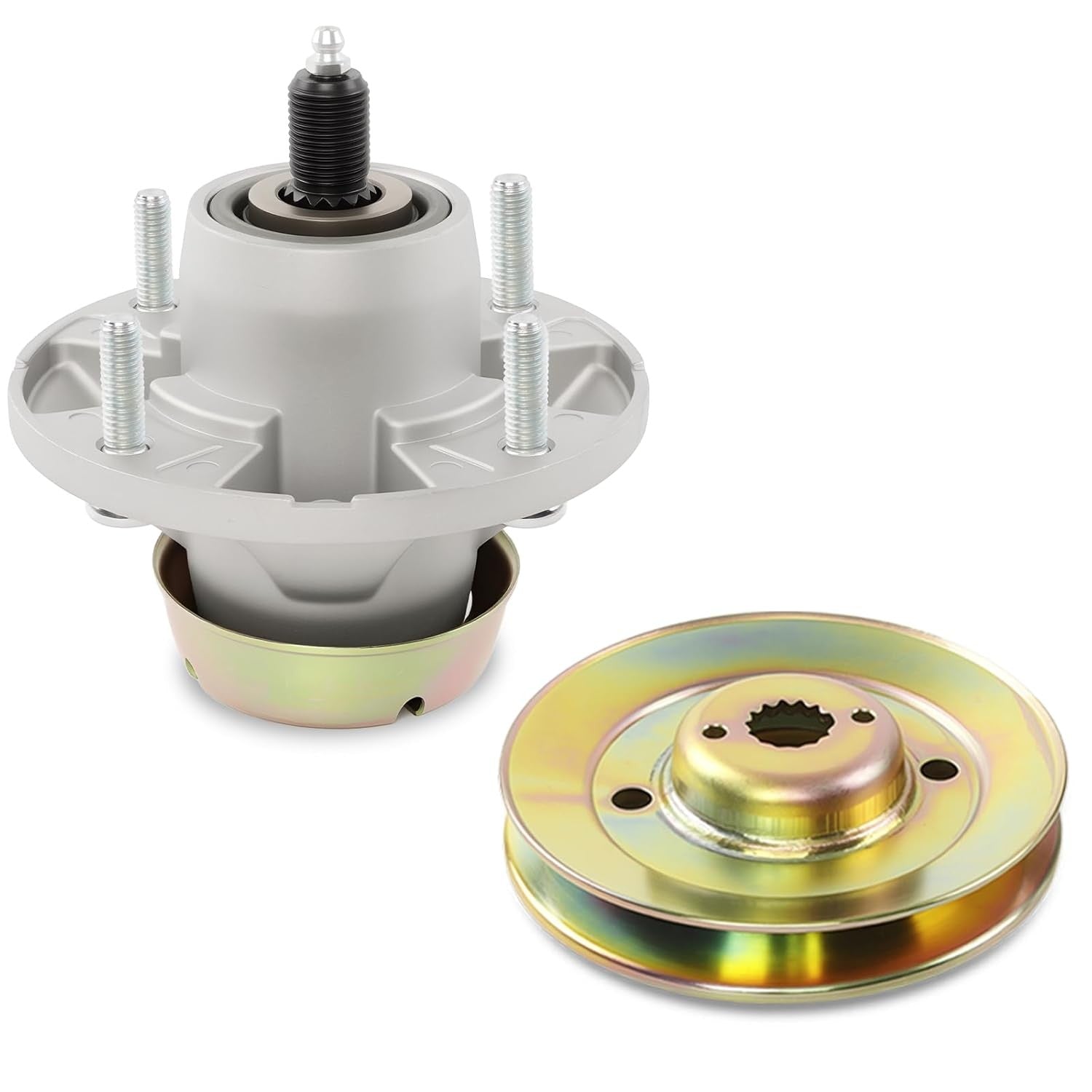 AM124498 Deck Spindle And Pulley For John Deere 48 54 Z425 Z435 Z445 M163464