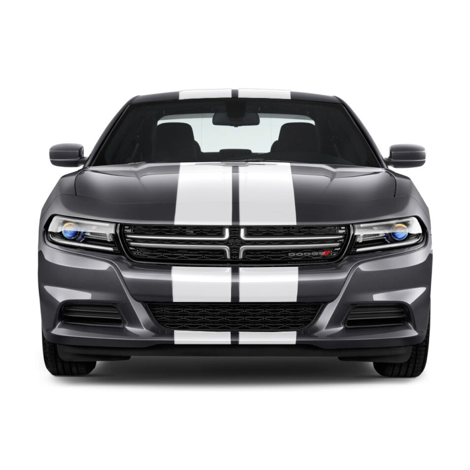 10 Inch Dual Vinyl Rally Stripes Racing Stripe Kit for Dodge Charger