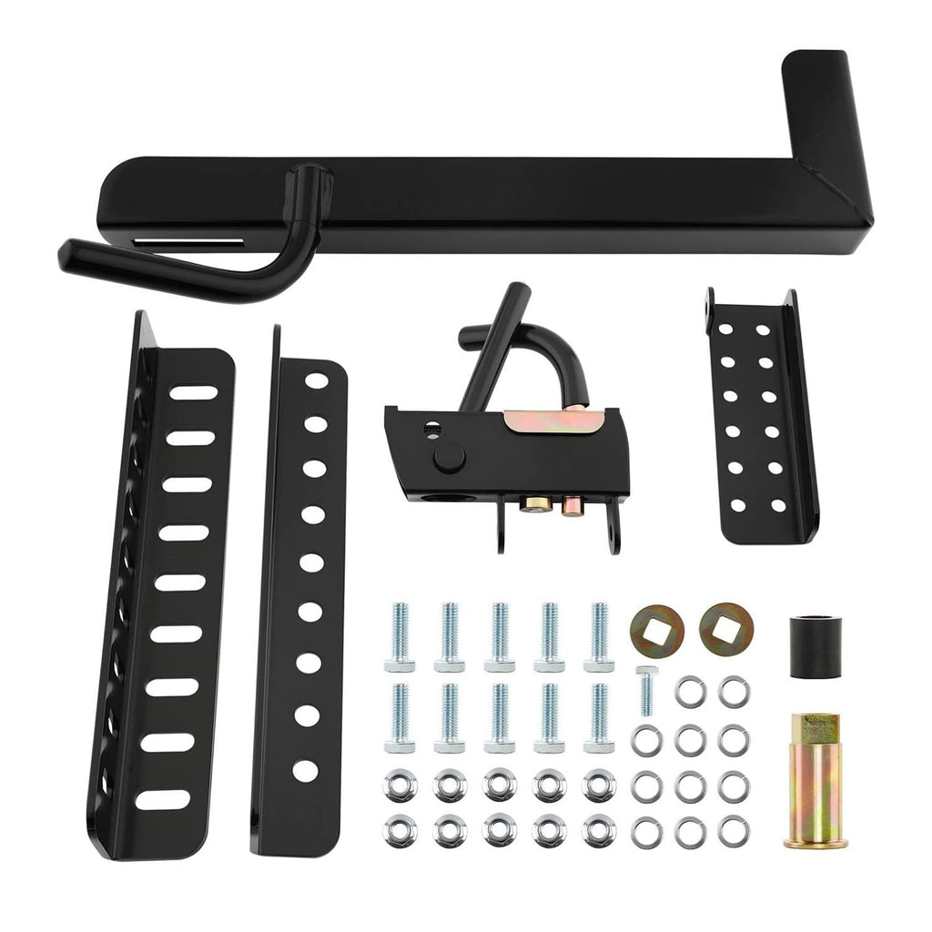 Mower Trimmer Rack Lockable For WalkBehind StandOn And ZTR Lawn Mower Black