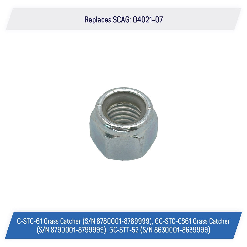 Elastic Type Hex Lock Nut 1/2-13 Replacement for SCAG 04021-07