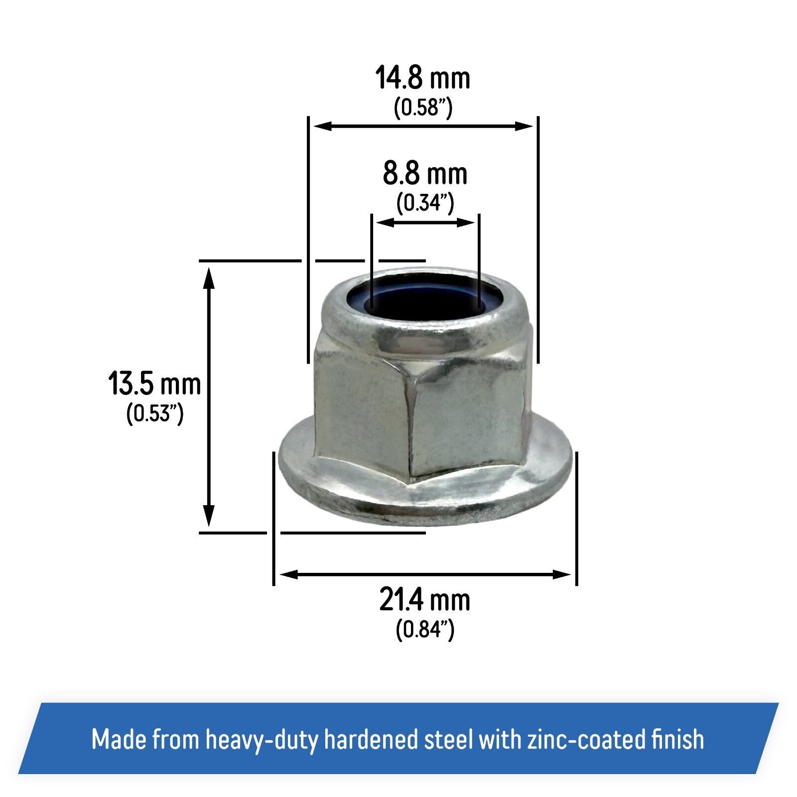 Lock Nut 10mm For John Deere Sabre SABO Great Dane Scotts ATV UTV 14M7400 5 Pack