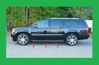 Universal 1 Inch Chrome Running Board Side Step Bar Molding Flexible ABS Trim