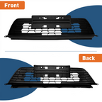 Front Bumper Black Mesh Low Grill W/License Plate Bracket For 22-23 Honda Civic