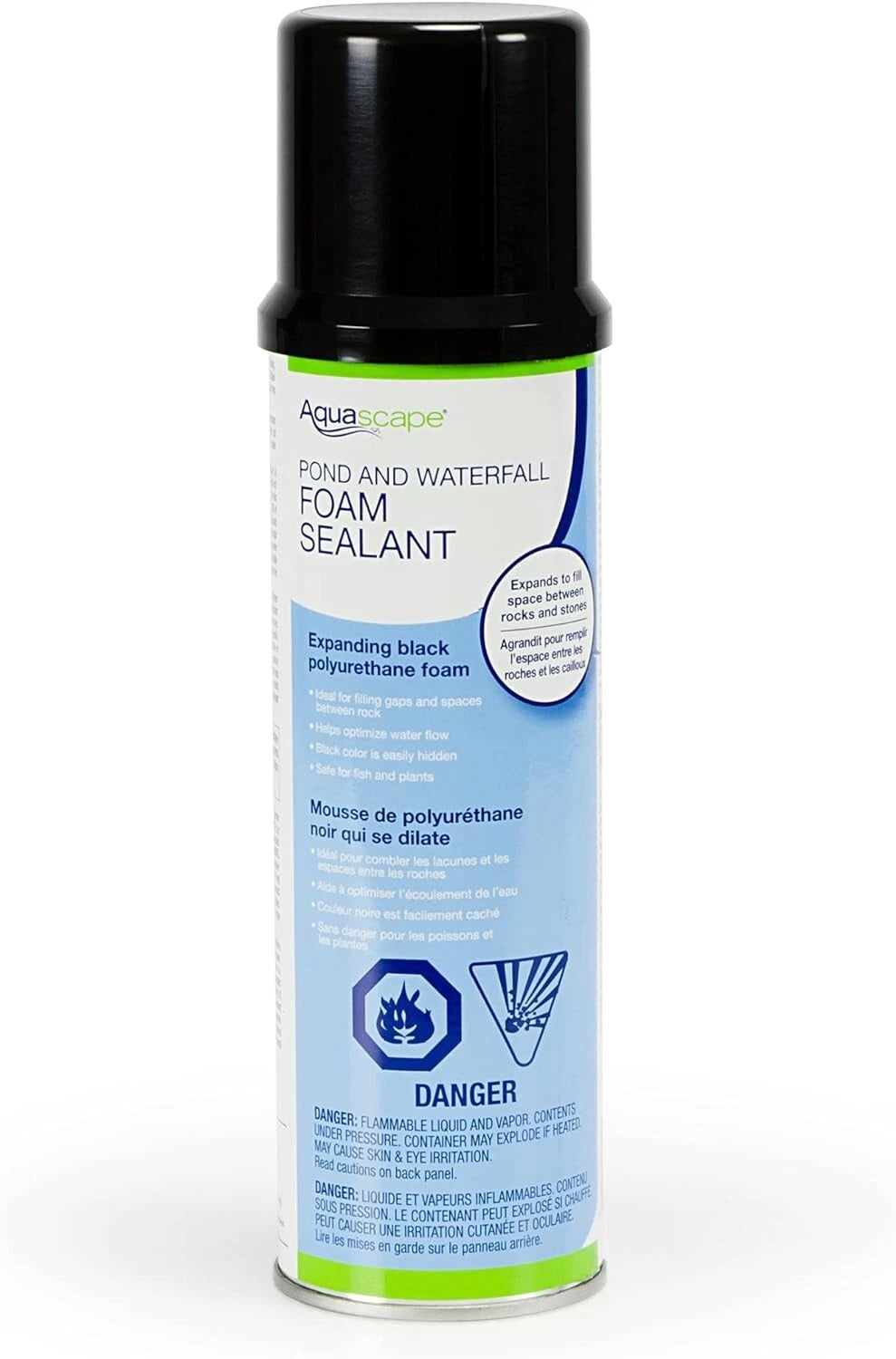 Aquascape 82002 Black Waterfall Foam Sealant Spray Can - 12 oz