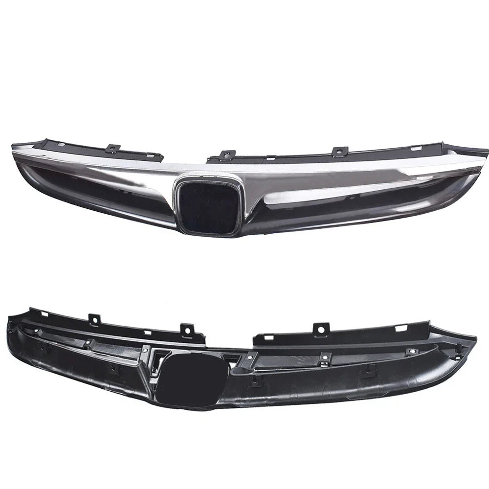 Front Bumper Chrome Grille Grill Assembly for 2006-2007 for Honda Accord