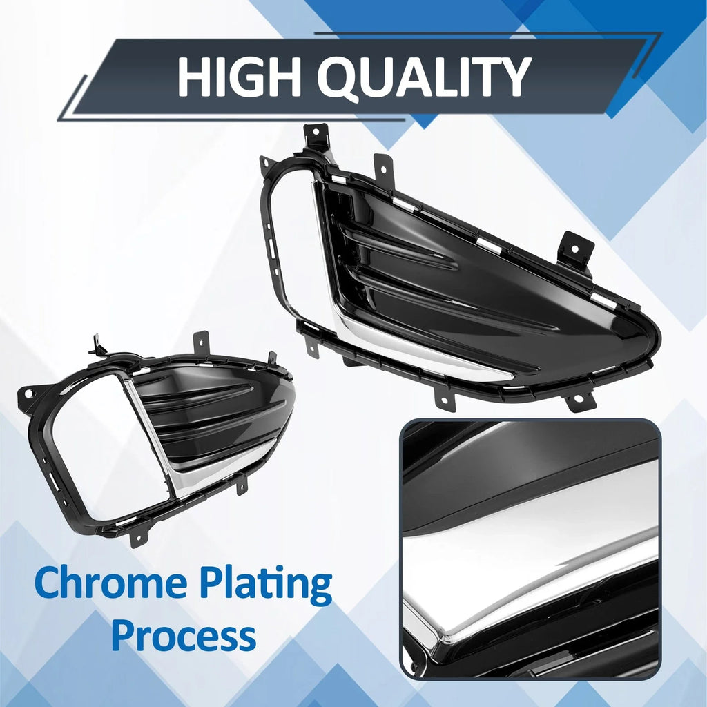 Front Fog Light Cover for Edge 2019-2024 Passenger Right Side Fog Lamp Low