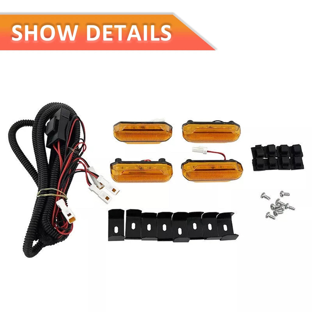 ZZ2V00966 4PCS LED Amber Grill Marker Light Kit for 2019-2022 for Toyota RAV4