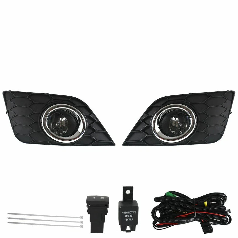 Fog Light Lamp Bumper Lower Grille for Nissan Sentra 2016-2019 w/Sensor Hole