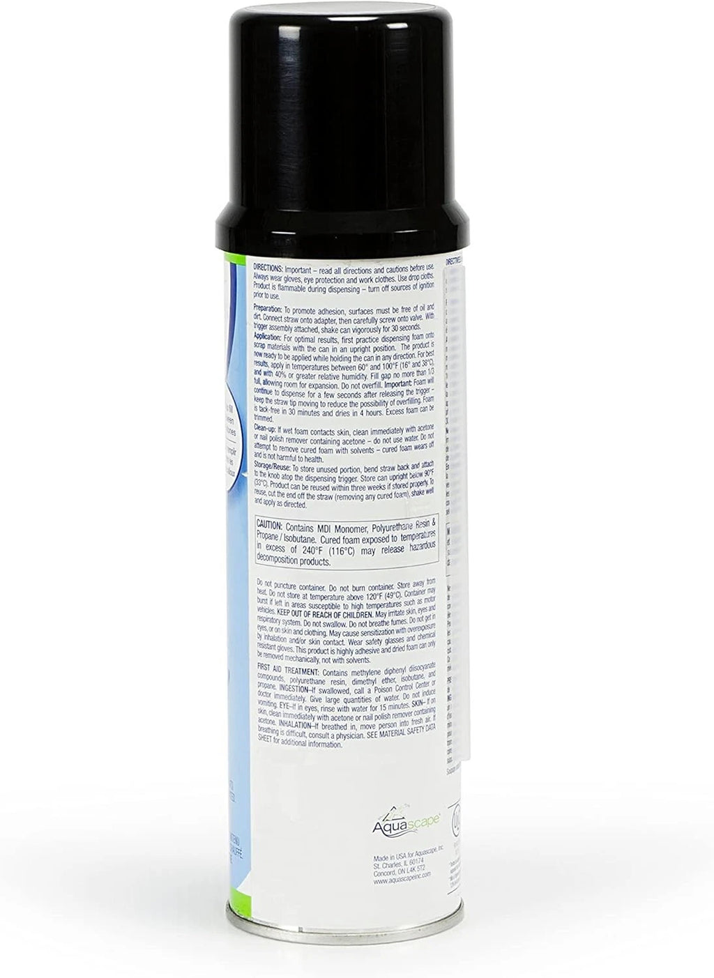 Aquascape 82002 Black Waterfall Foam Sealant Spray Can - 12 oz
