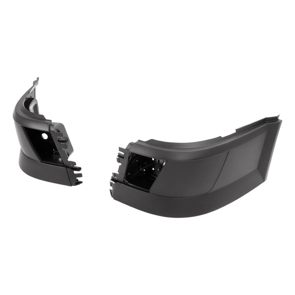 ZZ2V00374 LH+RH Front Bumper End Cap Corner W/Fog Hole for Volvo VNL 04-18
