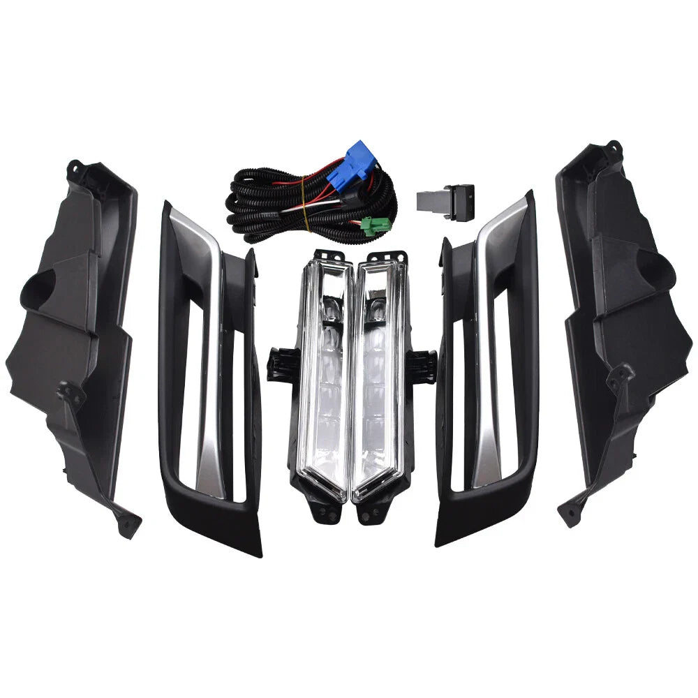 For Honda HR-V HRV 2022 2023 2024 LED Fog Lights Lamps Set W/DRL Left & Right