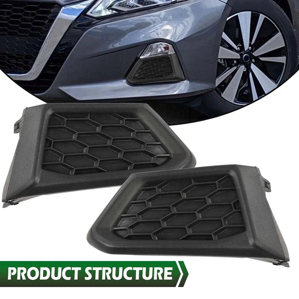 Front Bumper Lamp Bezel Fog Light Cover Pair for 2019-2021 for Nissan Altima