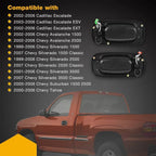 Exterior Door Handles Front Left+Right Fit 1999-2007 Chevy Silverado GMC Sierra