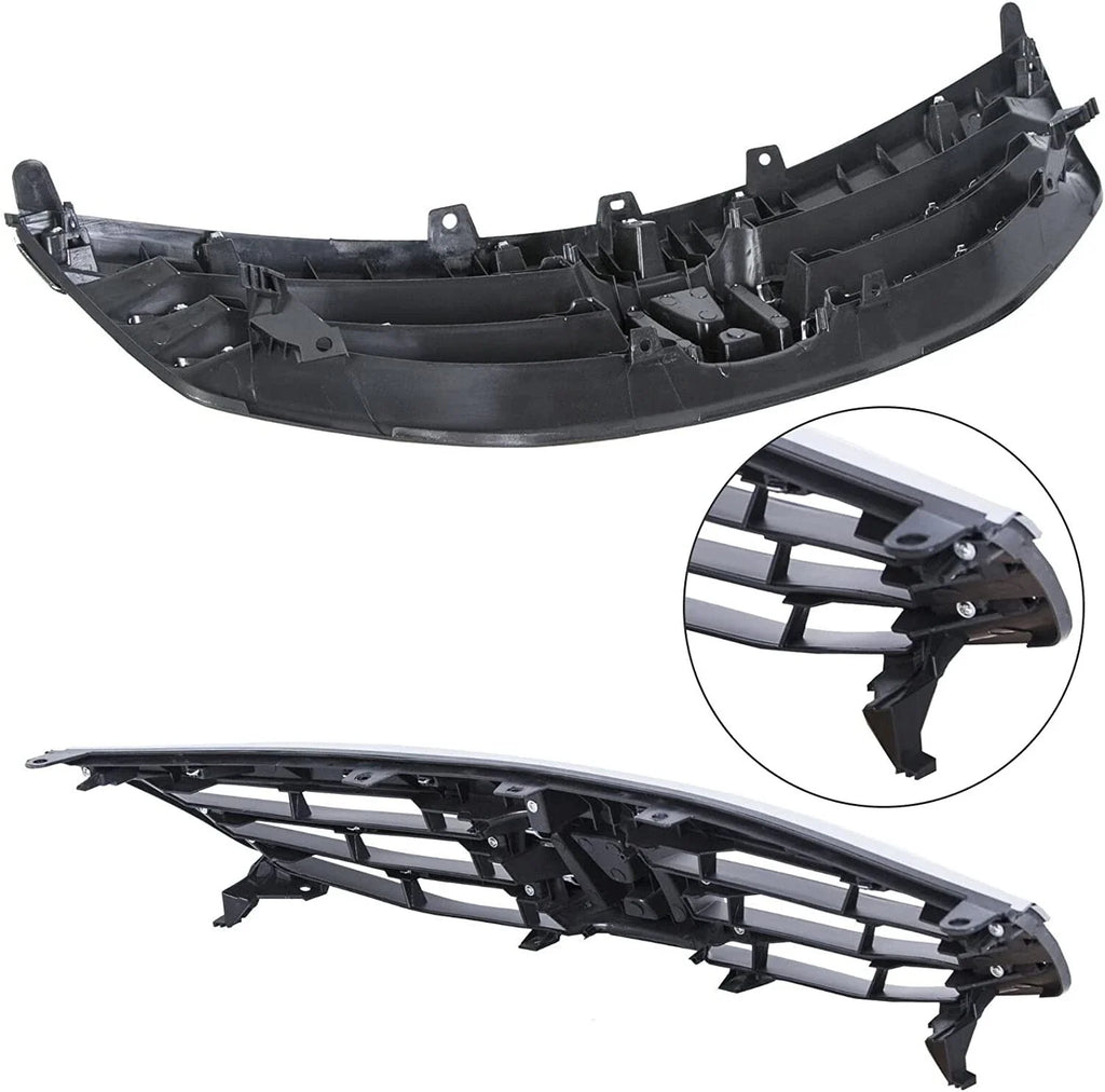 Front Radiator Bumper Grille Front Upper Chrome Grill for Honda Accord 2011-2012