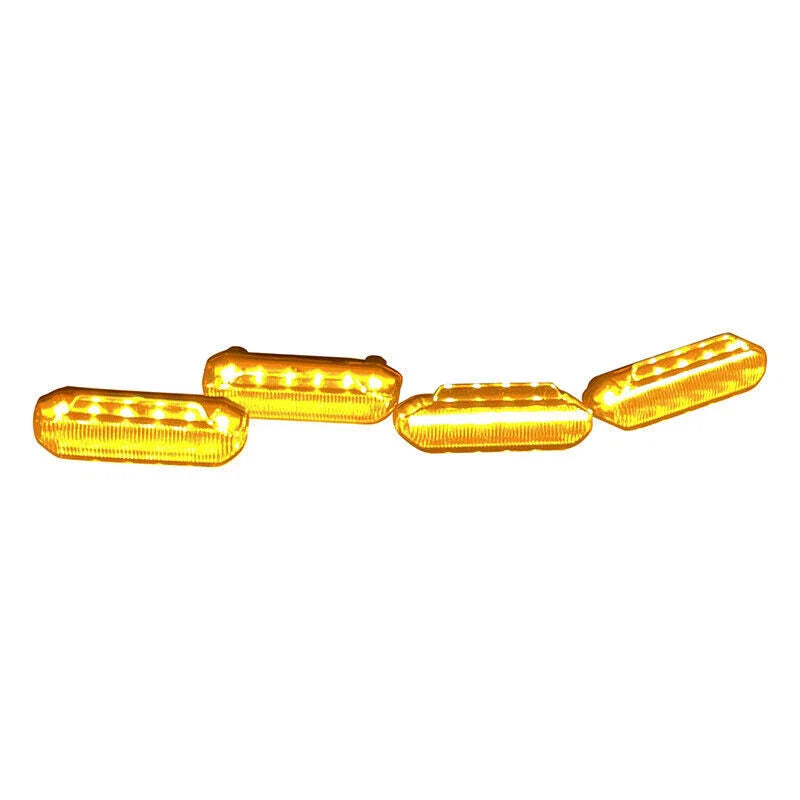 4PCS LED Amber Raptor Style Grill Marker Light Kit For 2019-2022 Toyota RAV4