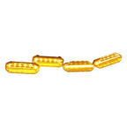 4PCS LED Amber Raptor Style Grill Marker Light Kit For 2019-2022 Toyota RAV4