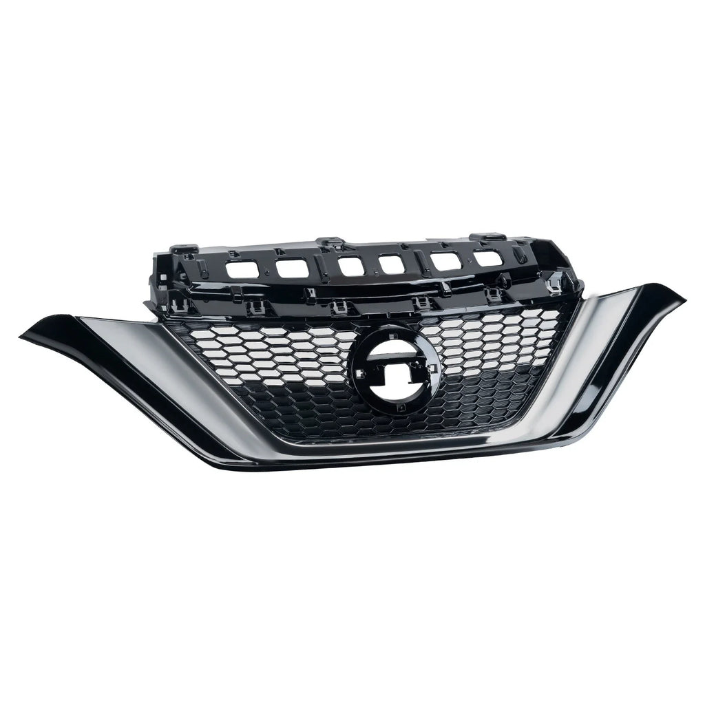 Front Bumper Upper Grille Chrome For 2017-2019 Nissan Versa Note 623109ME0A