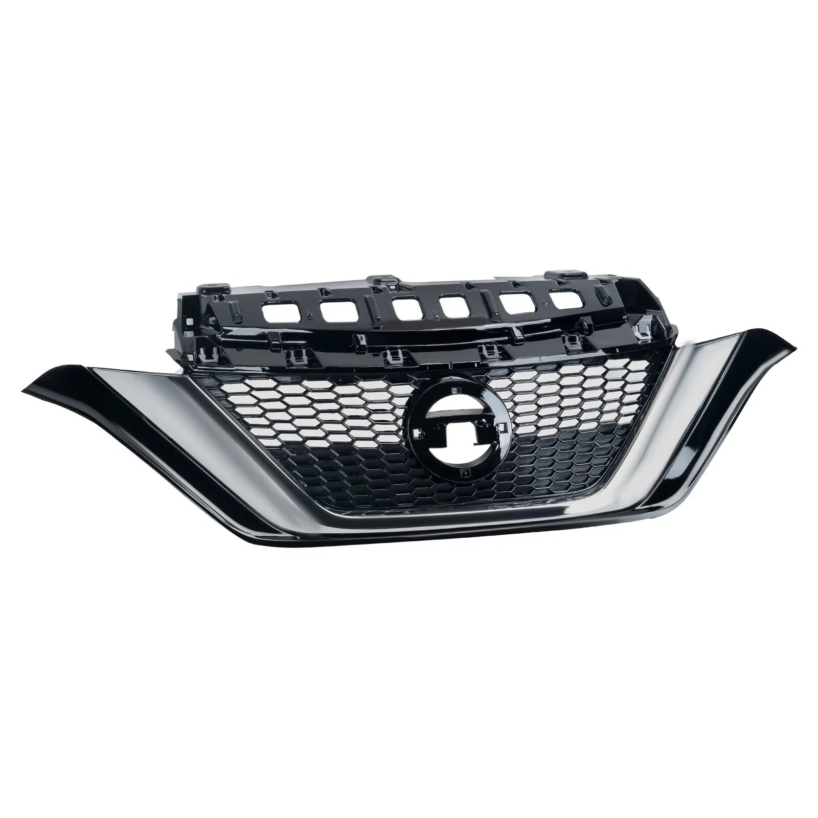 Front Bumper Upper Grille Chrome For 2017-2019 Nissan Versa Note 623109ME0A