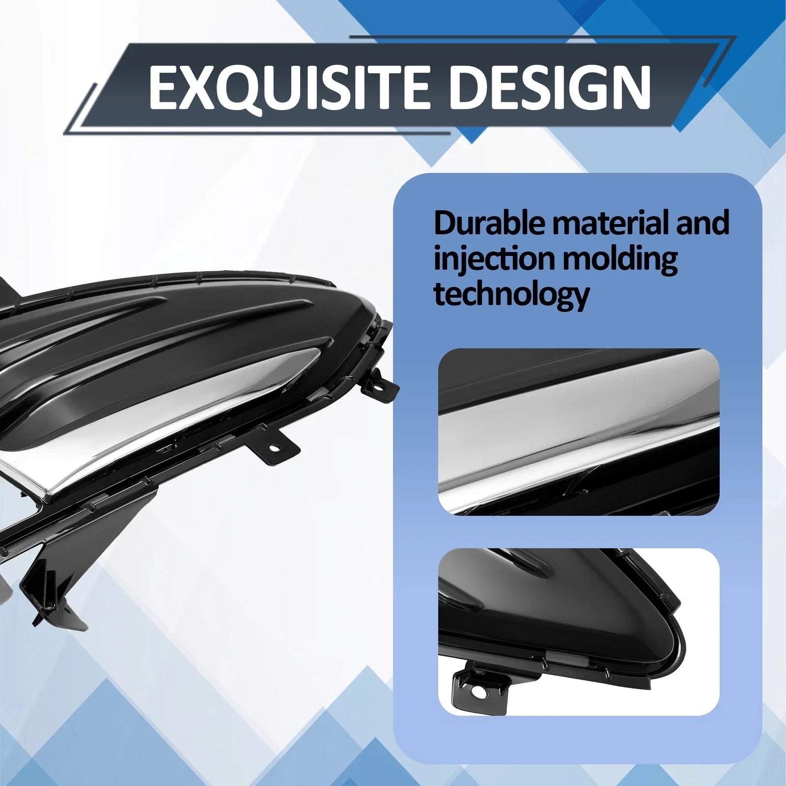Front Fog Light Cover for Edge 2019-2024 Passenger Right Side Fog Lamp Low