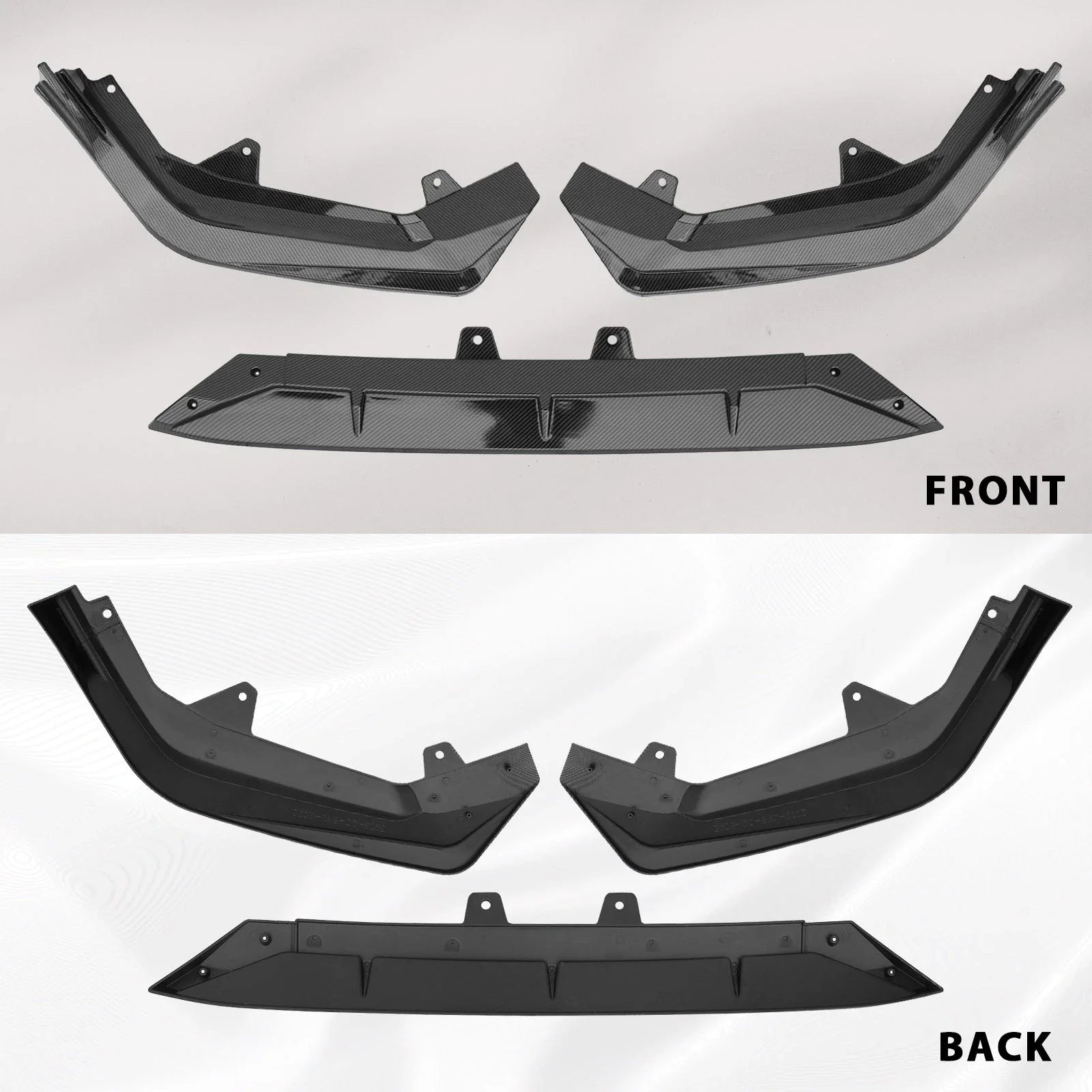For 2022-2024 Honda Civic CF Painted Rear Trunk & Roof Spoiler Wing & Front Lip